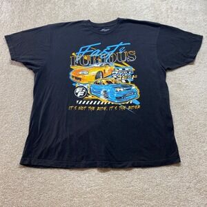 Fast &‎ Furious Men's T-Shirt Black 3XL Cotton Graphic Print